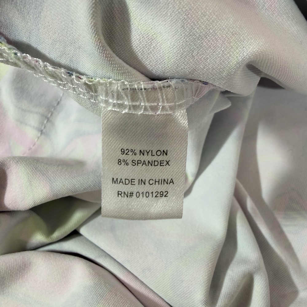 Lulu-B Moma Ruffle Hemline Sleeveless Dress Sz MD Cruise Resort UPH 50 Stretch - Picture 8 of 12